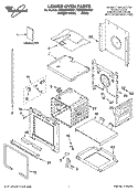 LOWER OVEN PARTS Diagram and Parts List for YGBD307PDQ7  Whirlpool Wall Oven