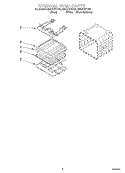INTERNAL OVEN Diagram and Parts List for GMC275PDQ3  Whirlpool Microwave Oven Combo