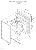 REFRIGERATOR DOOR Diagram and Parts List for 3XARG477GF03  Whirlpool Refrigerator
