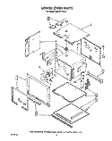 LOWER OVEN Diagram and Parts List for KEBS277XBL0  KitchenAid Wall Oven
