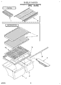 SHELF, LIT/OPTIONAL Diagram and Parts List for ET18JKXDW01  Whirlpool Refrigerator
