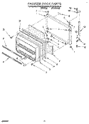 FREEZER DOOR Diagram and Parts List for KTRD18KAAL21  Whirlpool Refrigerator