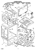 LINER PARTS Diagram and Parts List for KTRC22EMWH01  KitchenAid Refrigerator