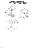 INTERNAL OVEN PARTS Diagram and Parts List for KEBK206SBL00  KitchenAid Wall Oven