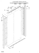 CABINET TRIM Diagram and Parts List for KSSS48QJB00  KitchenAid Refrigerator