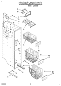FREEZER LINER Diagram and Parts List for KSHS22QBWH01  KitchenAid Refrigerator