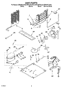 UNIT Diagram and Parts List for KTRC22ELBT00  KitchenAid Refrigerator