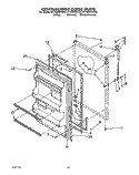 REFRIGERATOR DOOR , LIT/OPTIONAL Diagram and Parts List for RT16DKYXW00  Roper Refrigerator