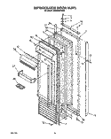 REFRIGERATOR DOOR Diagram and Parts List for KSSS48DYW00  KitchenAid Refrigerator
