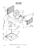 UNIT Diagram and Parts List for AC0802XS0  Whirlpool Air Conditioner