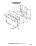 OVEN DOOR , LIT/OPTIONAL Diagram and Parts List for KEBI141SBL0  KitchenAid Wall Oven
