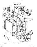 CABINET Diagram and Parts List for EL3030WW0  Roper Dryer