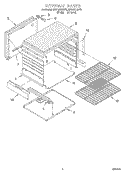 INTERNAL Diagram and Parts List for SF318PEWW1  Whirlpool Range