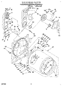 BULKHEAD Diagram and Parts List for KGYE665BAL0  KitchenAid Dryer