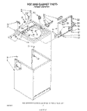 TOP AND CABINET , LITERATURE AND OPTIONAL Diagram and Parts List for LA6300XPW6  Whirlpool Washer
