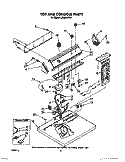 SECTION Diagram and Parts List for LE6098XTG1  Whirlpool Dryer