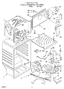 LINER Diagram and Parts List for 3VET19NKFW03  Whirlpool Refrigerator
