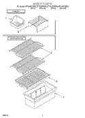 SHELF, LIT/OPTIONAL Diagram and Parts List for ET16JMXHW00  Whirlpool Refrigerator