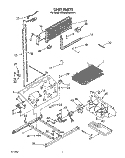 UNIT Diagram and Parts List for KTRS20KWAL11  KitchenAid Refrigerator