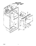 LINER Diagram and Parts List for ET18DKXWN00  Whirlpool Refrigerator