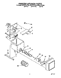 FREEZER INTERIOR Diagram and Parts List for 8ED22PWXAW02  Whirlpool Refrigerator