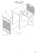 SECTION Diagram and Parts List for TD2500XF0  Whirlpool Dehumidifier
