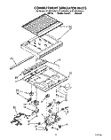 COMPARTMENT SEPARATOR Diagram and Parts List for ET18PKXWW10  Whirlpool Refrigerator