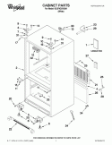 CABINET PARTS Diagram and Parts List for GX2FHDXVQ04  Whirlpool Refrigerator