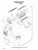 ICEMAKER PARTS Diagram and Parts List for GS2KVAXVS03  Whirlpool Refrigerator