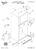 CABINET Diagram and Parts List for ET22RKXGN00  Whirlpool Refrigerator