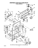 CONTROL AND REAR PANEL Diagram and Parts List for LA9320XTW1  Whirlpool Washer