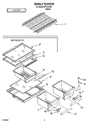 SHELF PARTS, OPTIONAL PARTS Diagram and Parts List for IPT164300  Inglis Refrigerator