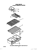 SHELF Diagram and Parts List for ET14CMXWW00  Whirlpool Refrigerator