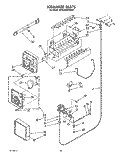 ICEMAKER , LIT/OPTIONAL Diagram and Parts List for 6ED25DQXVW00  Whirlpool Refrigerator