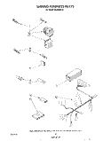 WIRING HARNESS Diagram and Parts List for WU6850V0  Roper Dishwasher