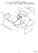 TOP VENTING Diagram and Parts List for KEMS307DBS6  KitchenAid Microwave Oven Combo
