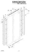 CABINET TRIM PARTS Diagram and Parts List for KSSS42FMX00  KitchenAid Refrigerator