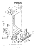 CABINET Diagram and Parts List for ED26SSXLWR1  Whirlpool Refrigerator