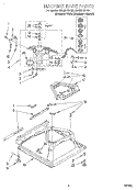 MACHINE BASE Diagram and Parts List for GSQ9310HQ0  Whirlpool Washer