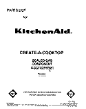 SECTION Diagram and Parts List for KGCT025YBL1  KitchenAid Cooktop