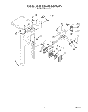 PANEL AND CONTROL Diagram and Parts List for KUCC151V1  KitchenAid Trash Compactor