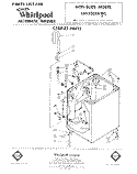 CABINET Diagram and Parts List for LB5300XKW0  Whirlpool Washer