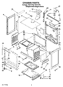 CHASSIS PARTS Diagram and Parts List for TGP314TQ0  Estate Range
