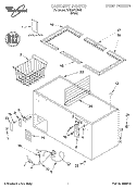 SECTION Diagram and Parts List for EH220FXJW00  Whirlpool Freezer