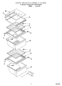 REFRIGERATOR SHELF Diagram and Parts List for TS22AQXDN11  Whirlpool Refrigerator