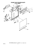 FRAME AND CONSOLE Diagram and Parts List for DU8300XX3  Whirlpool Dishwasher