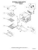 INTERNAL OVEN PARTS Diagram and Parts List for KDRS463VSS03  KitchenAid Range