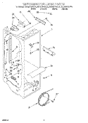 REFRIGERATOR LINER Diagram and Parts List for KSRS27FGBL01  KitchenAid Refrigerator