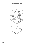 MAIN TOP Diagram and Parts List for 2424W0A  Roper Range