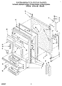 REFRIGERATOR DOOR Diagram and Parts List for ET25DKXBB00  Whirlpool Refrigerator
